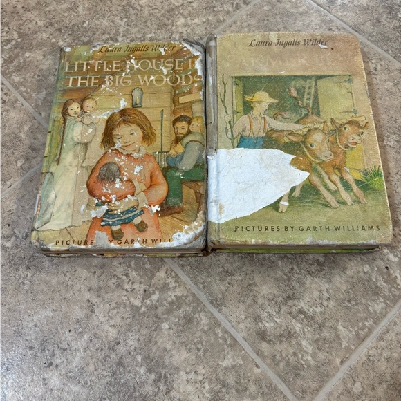 3 discarded library hardback/paperback Laura Ingalls Wilder 1953,1961 books - Picture 2 of 12